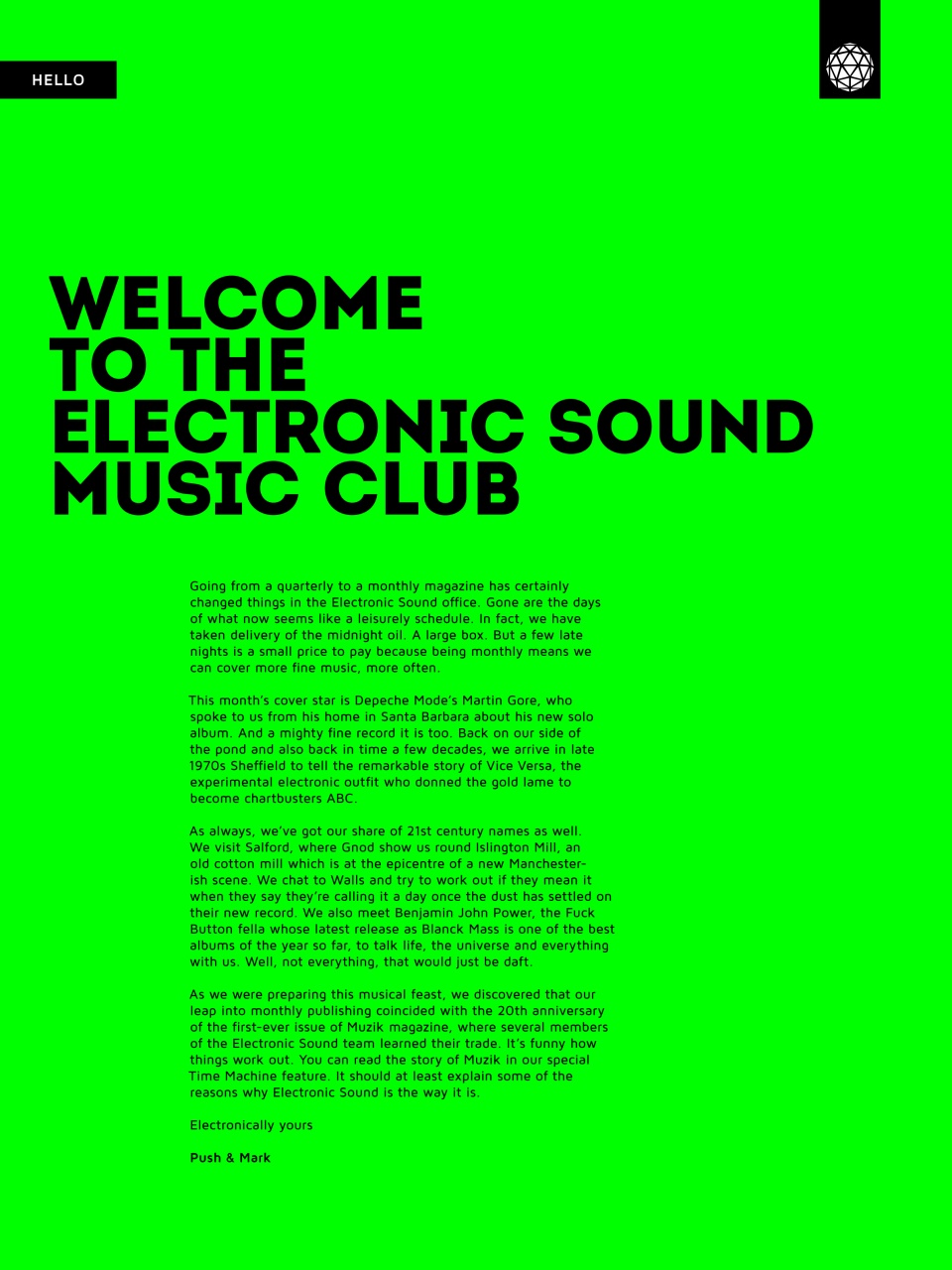 Electronic Sound Preview Pages