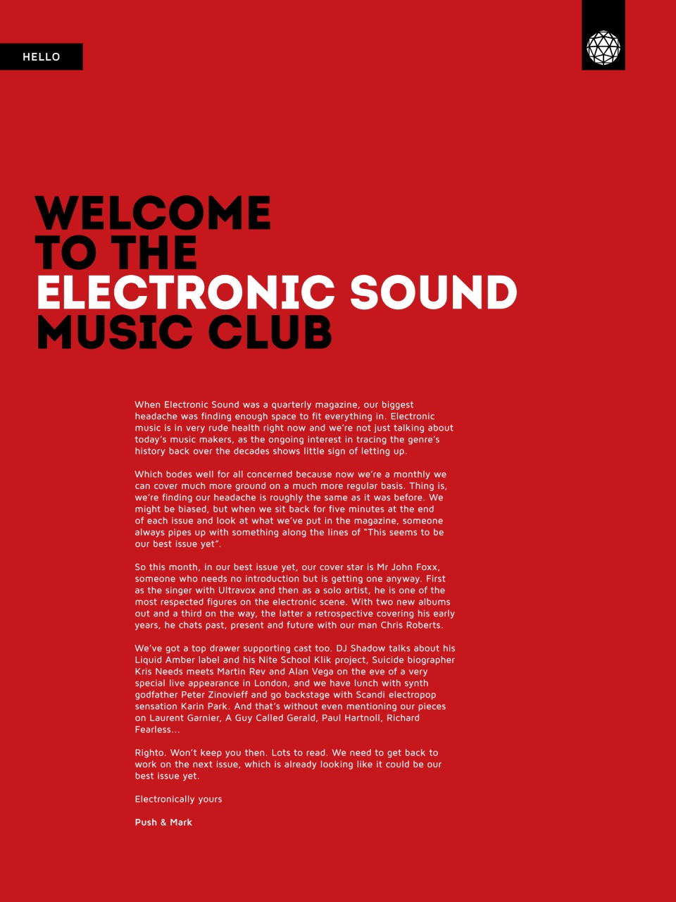 Electronic Sound Preview Pages