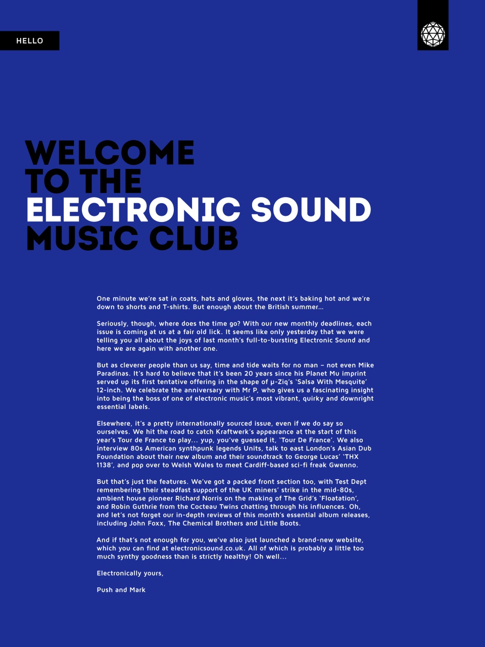 Electronic Sound Preview Pages