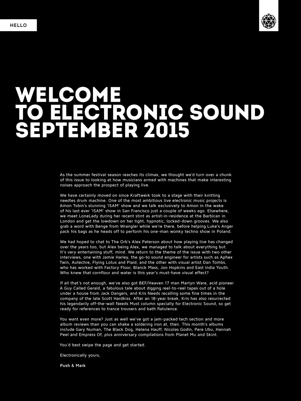 Electronic Sound Preview Pages
