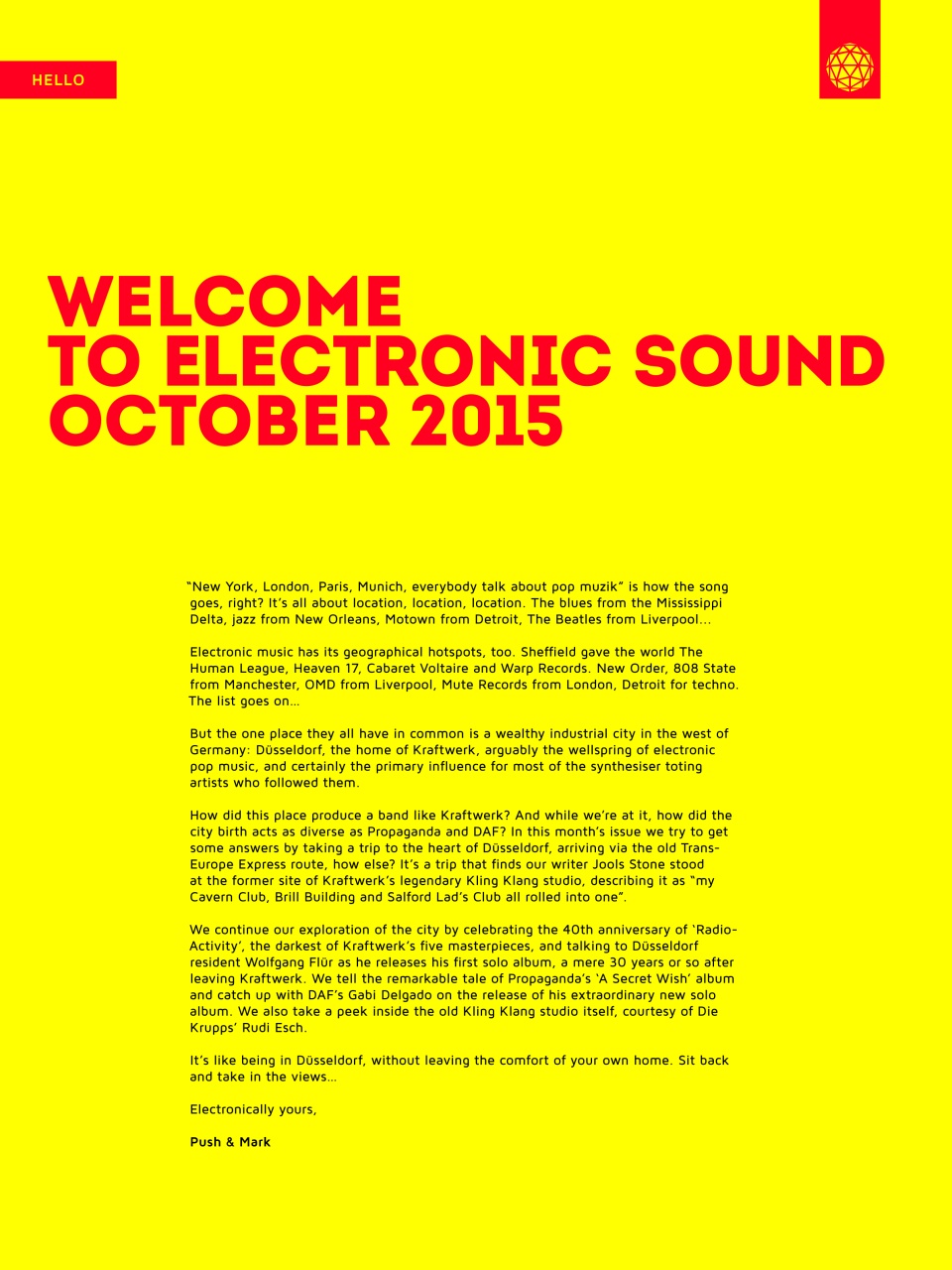 Electronic Sound Preview Pages
