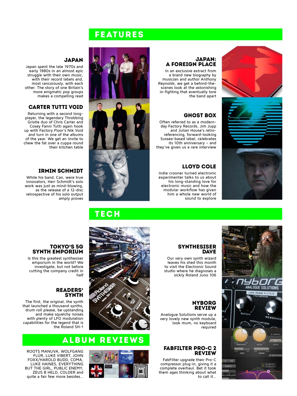Electronic Sound Preview Pages