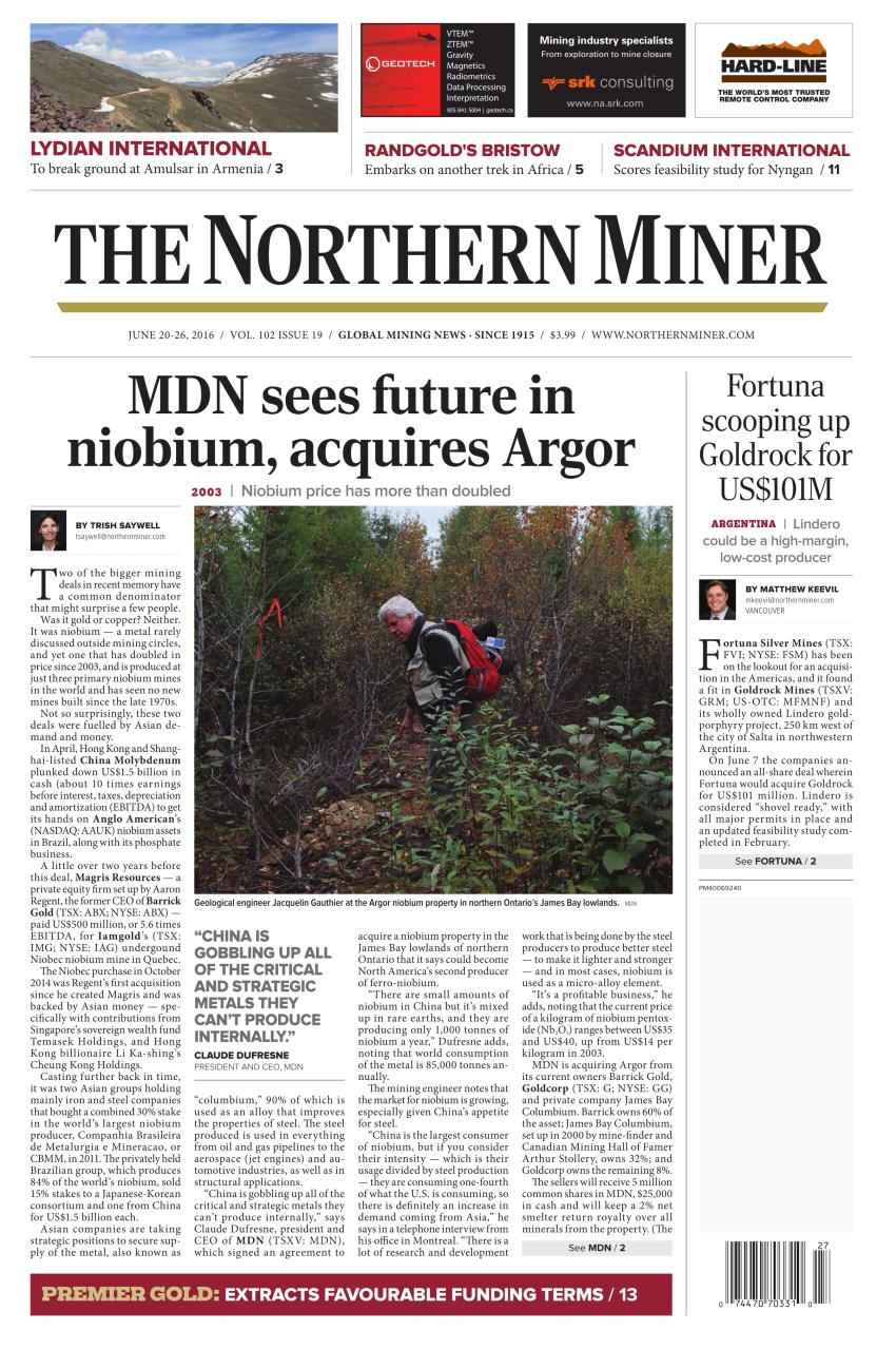 The Northern Miner Preview Pages