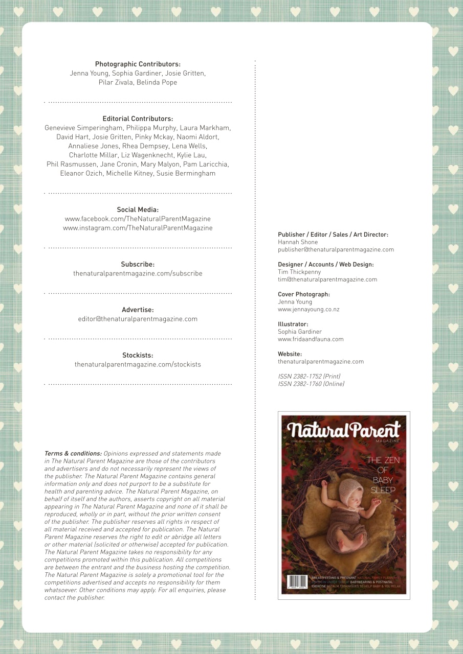 The Natural Parent Magazine Preview Pages