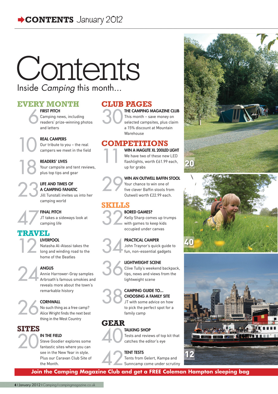 Camping Preview Pages