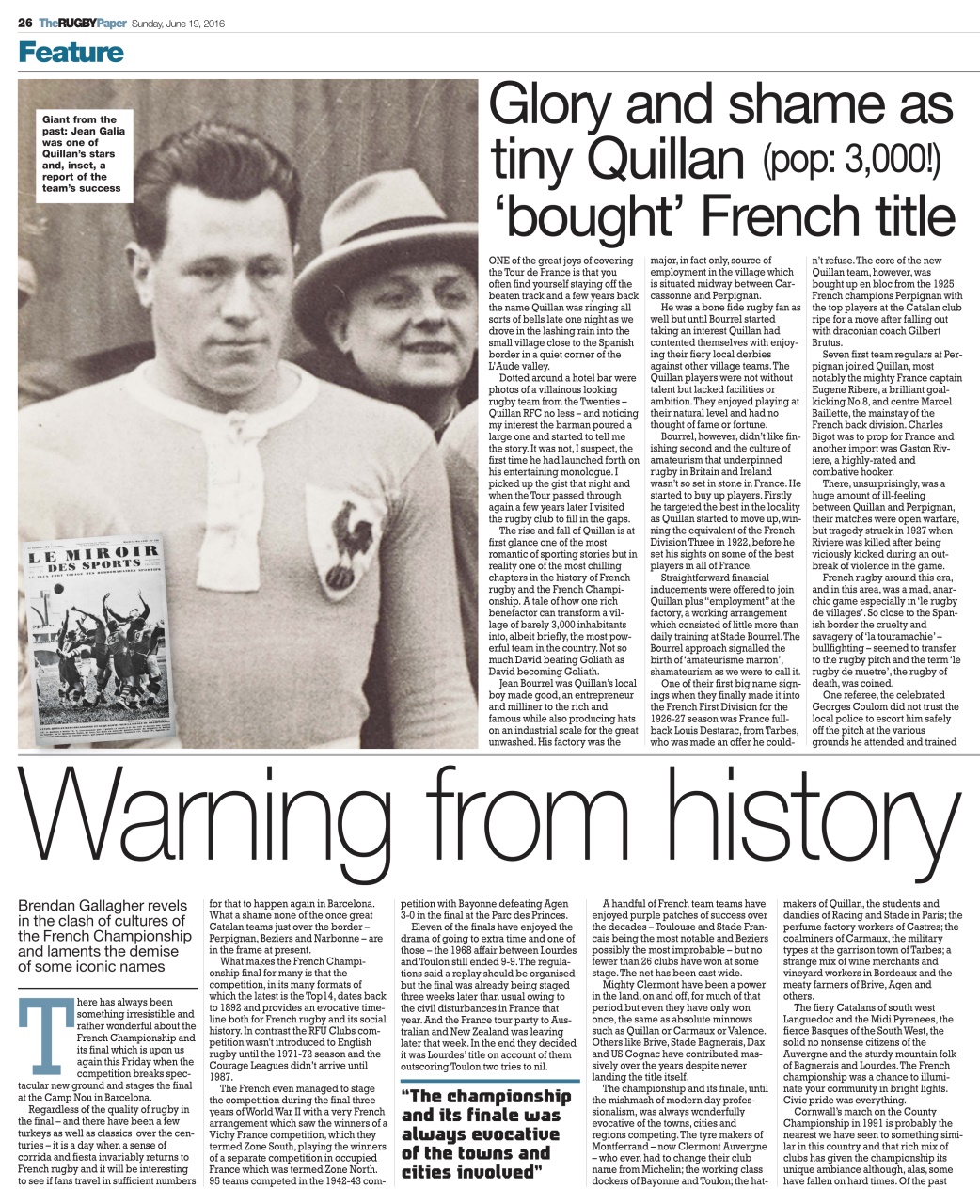 The Rugby Paper Preview Pages