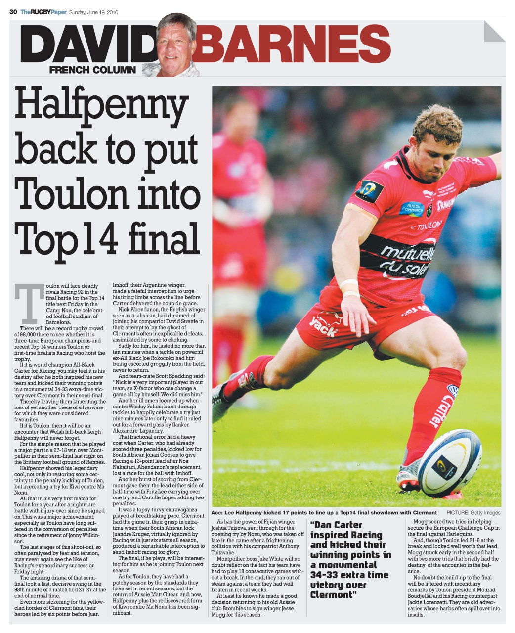 The Rugby Paper Preview Pages
