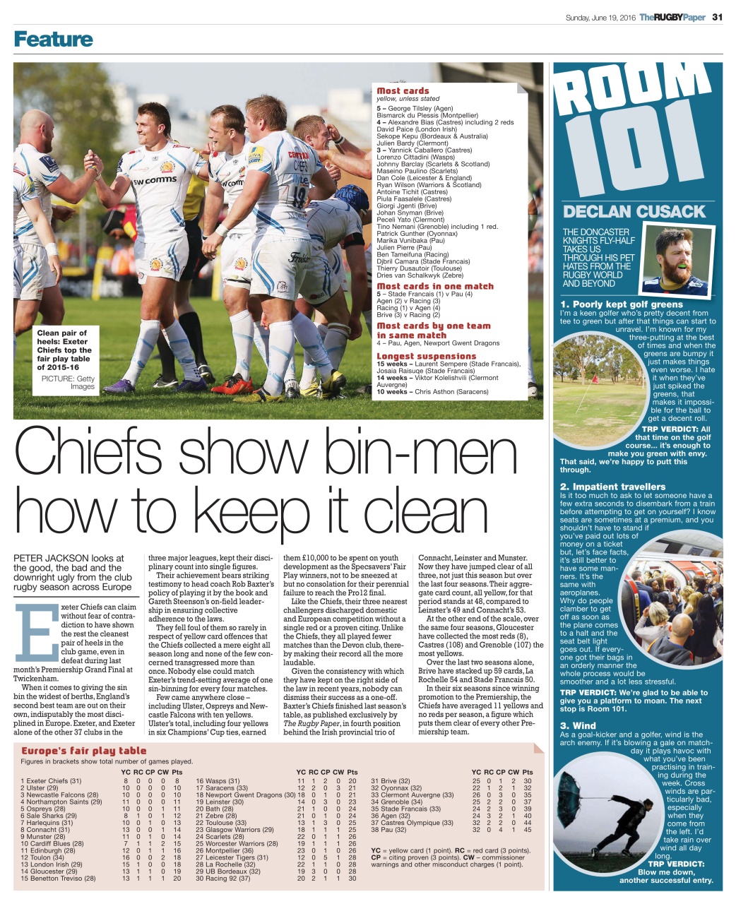 The Rugby Paper Preview Pages