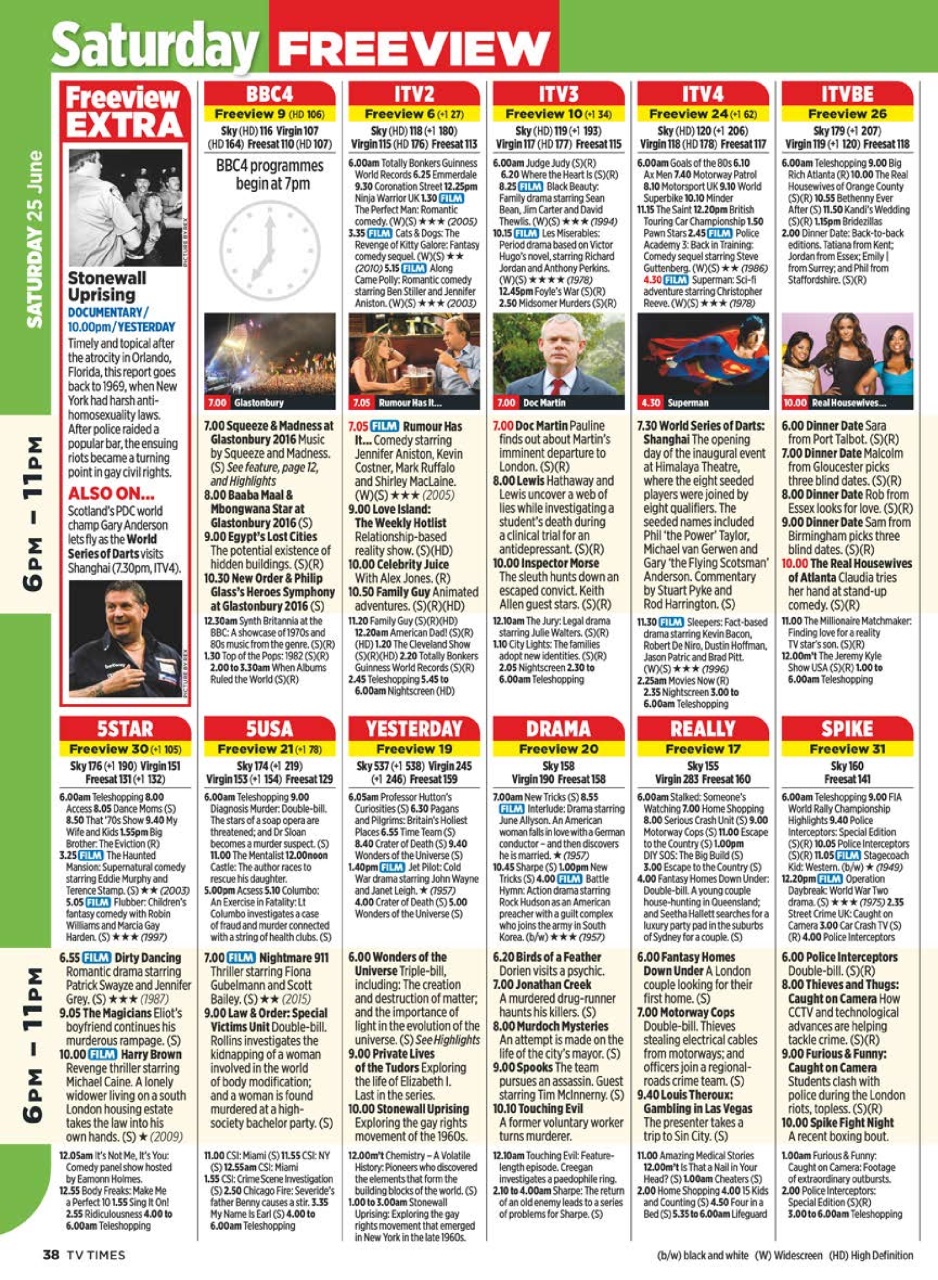 TV Times Preview Pages