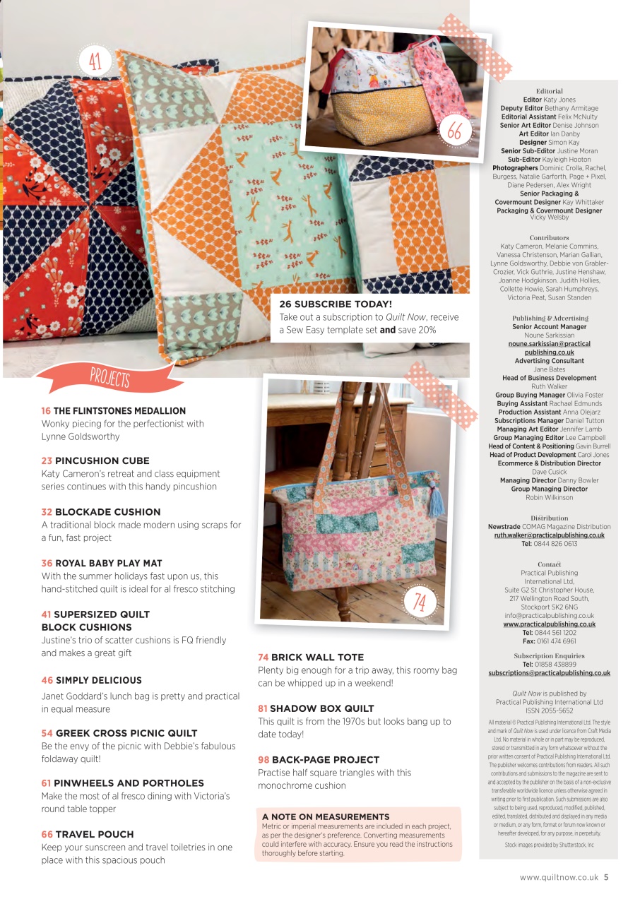 Quilt Now Preview Pages