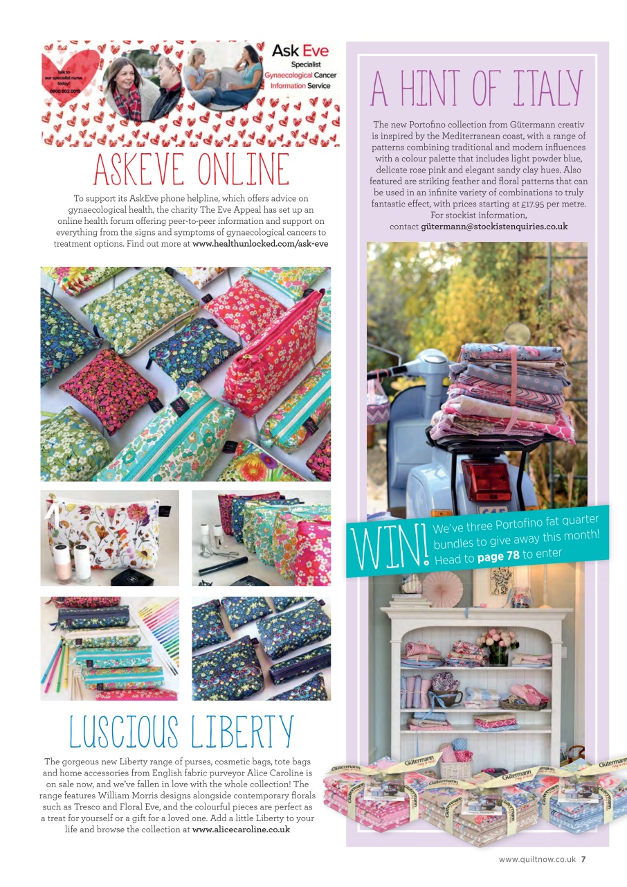 Quilt Now Preview Pages