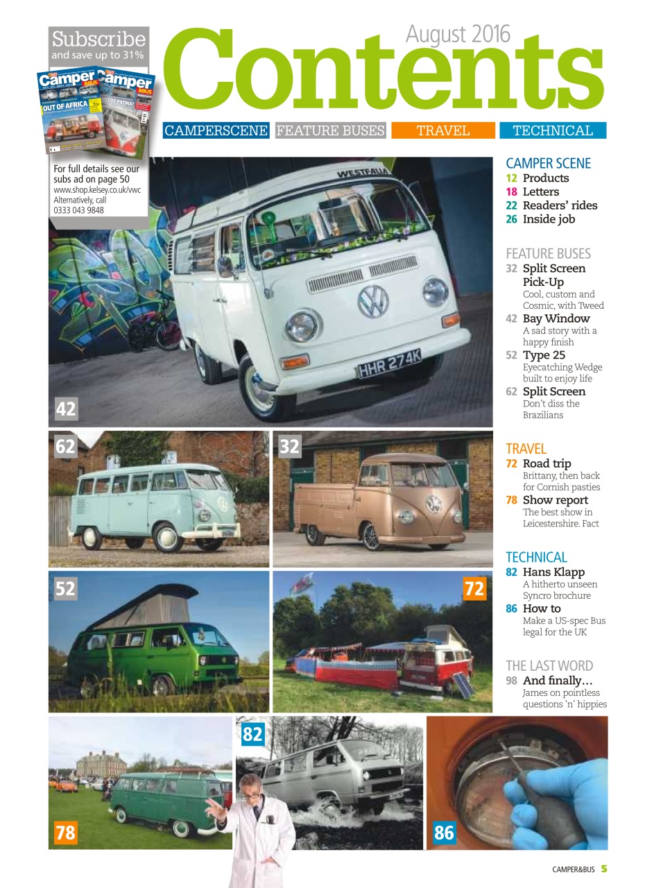 VW Camper Preview Pages