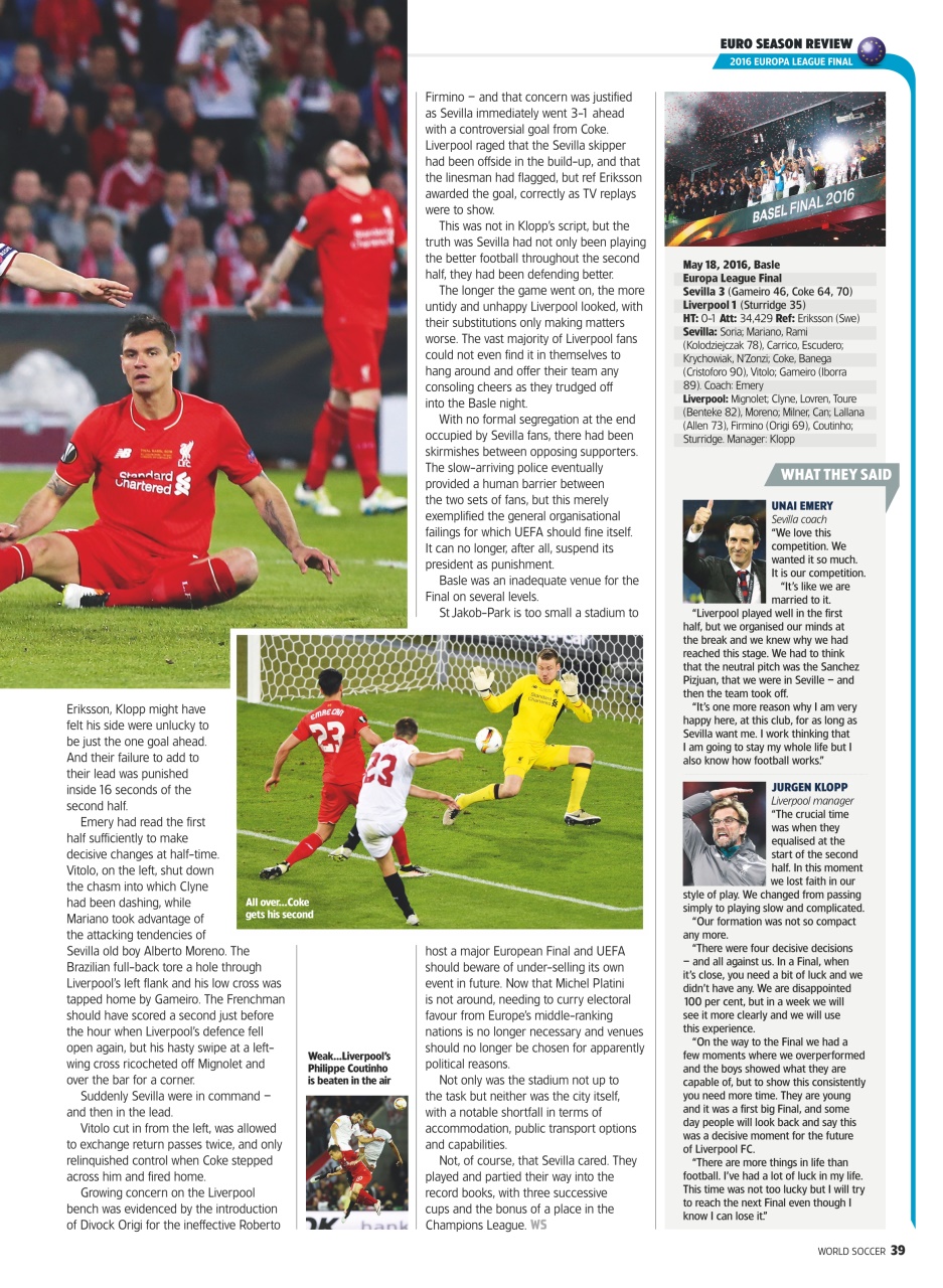 World Soccer Preview Pages