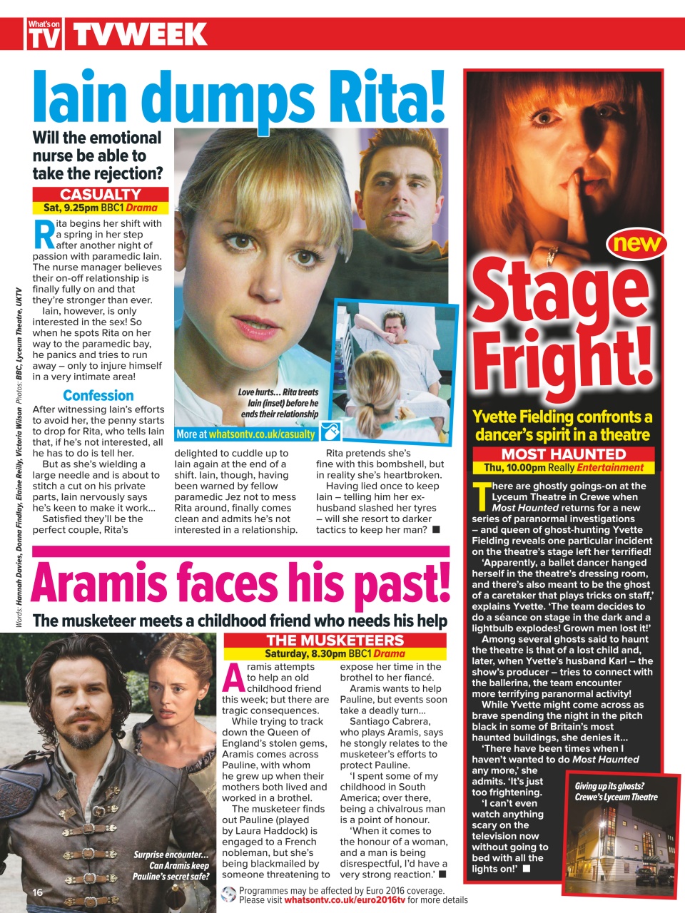 What's on TV Preview Pages