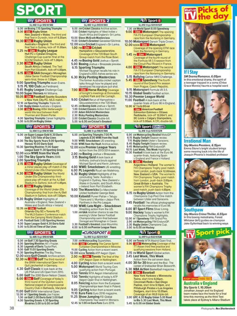 What's on TV Preview Pages