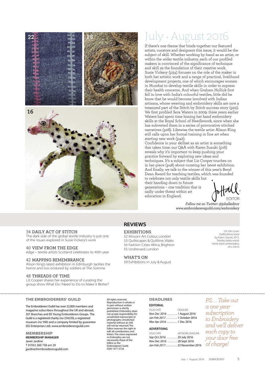 Embroidery Magazine Preview Pages