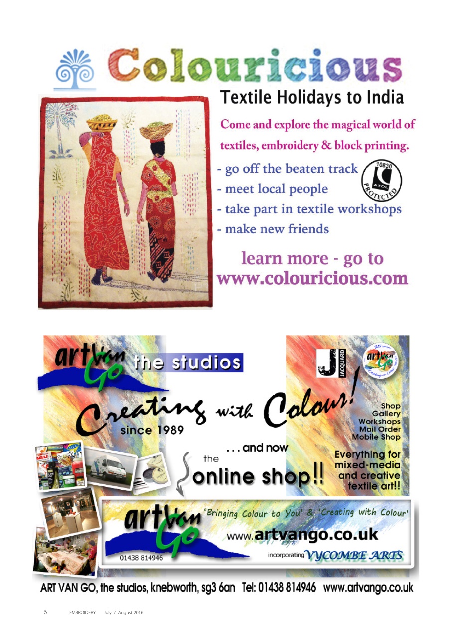 Embroidery Magazine Preview Pages