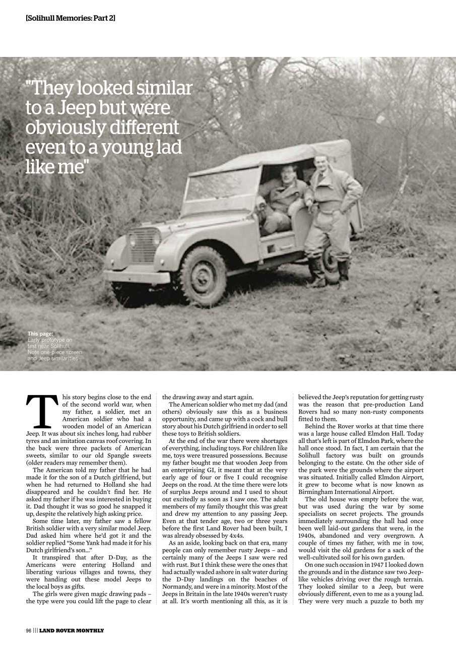 Land Rover Monthly Preview Pages