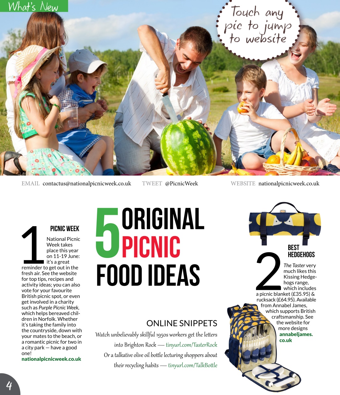 The Taster Magazine Preview Pages