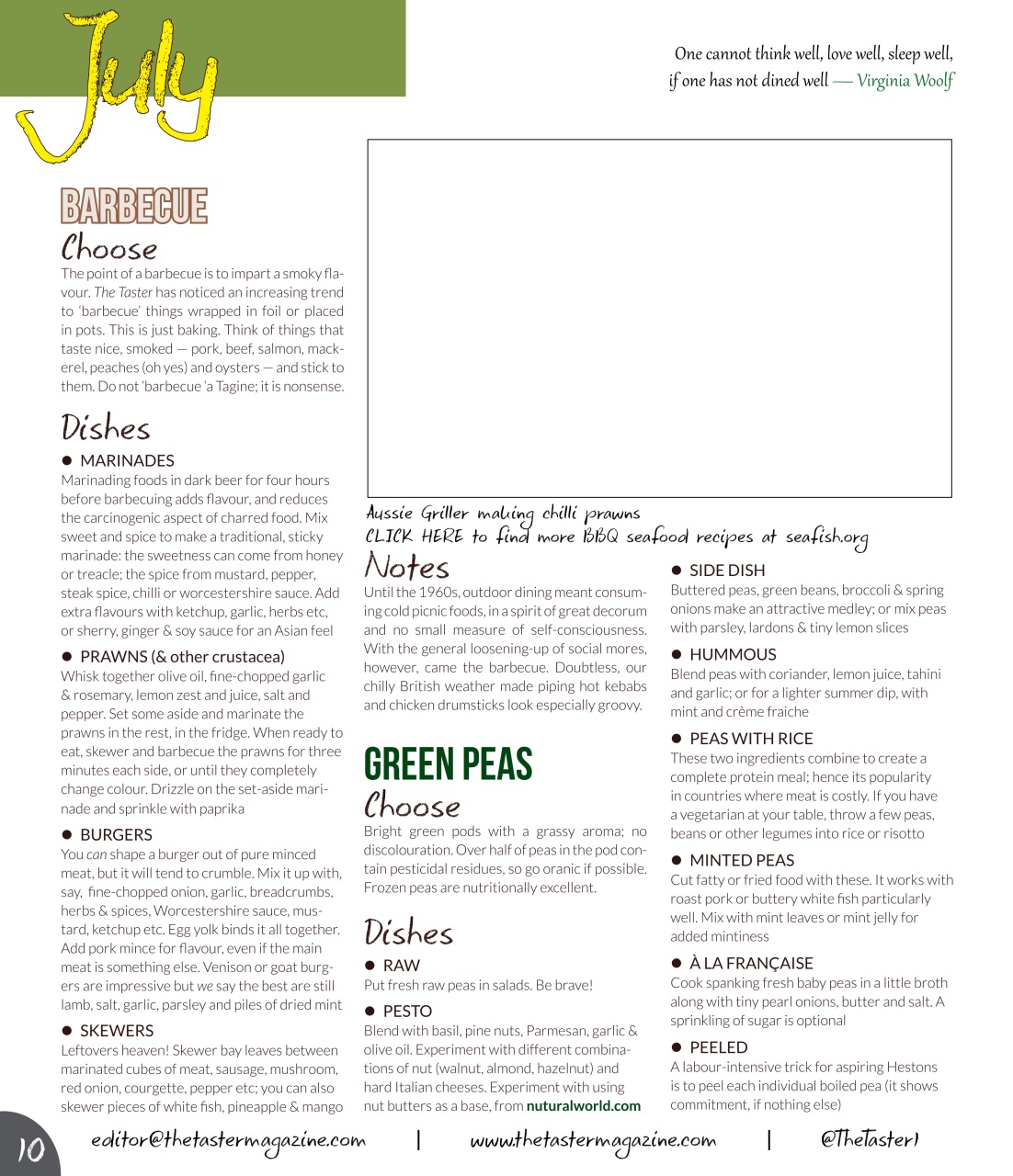 The Taster Magazine Preview Pages