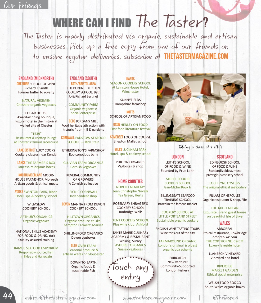 The Taster Magazine Preview Pages