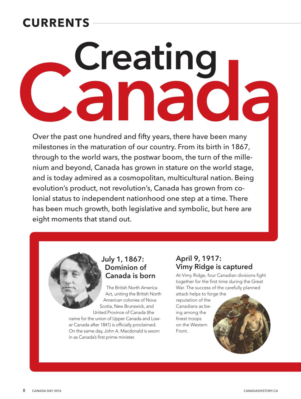 Canada's History Preview Pages
