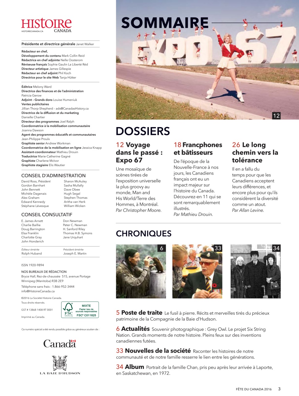 Canada's History Preview Pages