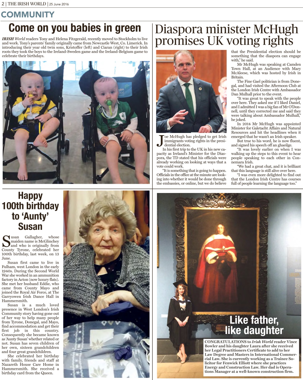 Irish World Preview Pages