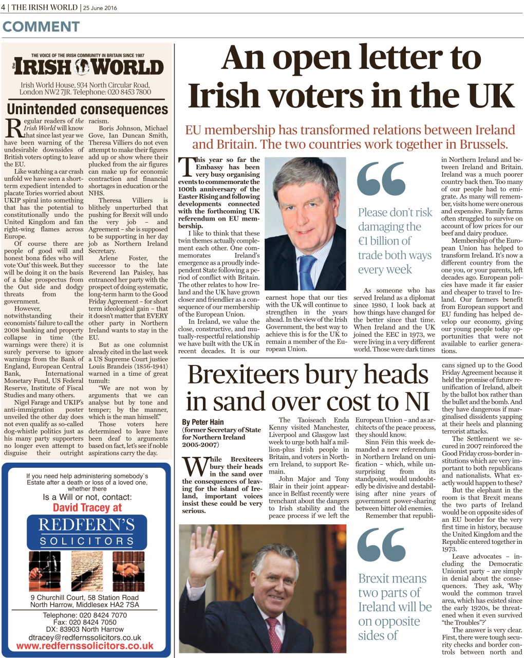 Irish World Preview Pages