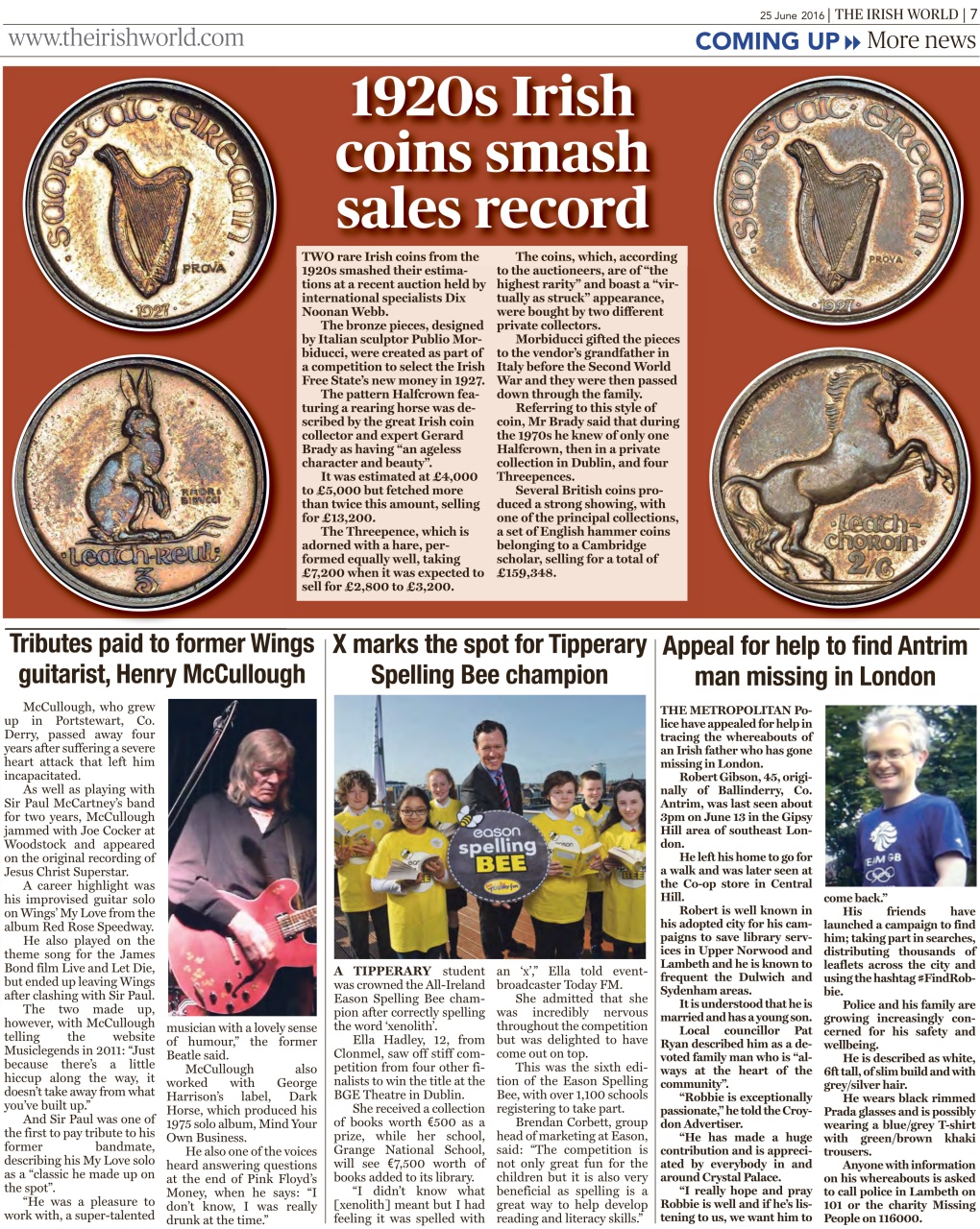 Irish World Preview Pages