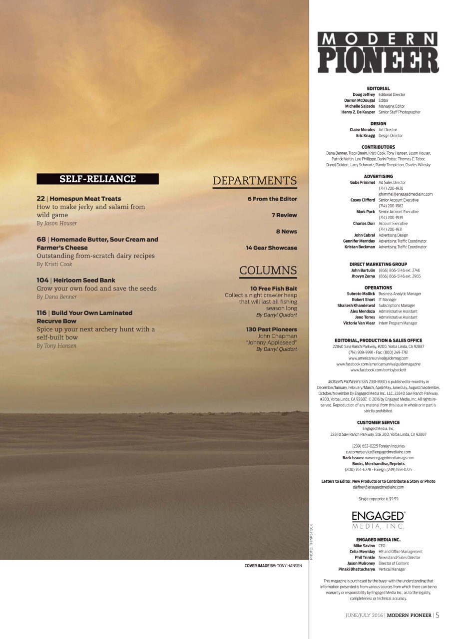Modern Pioneer Preview Pages