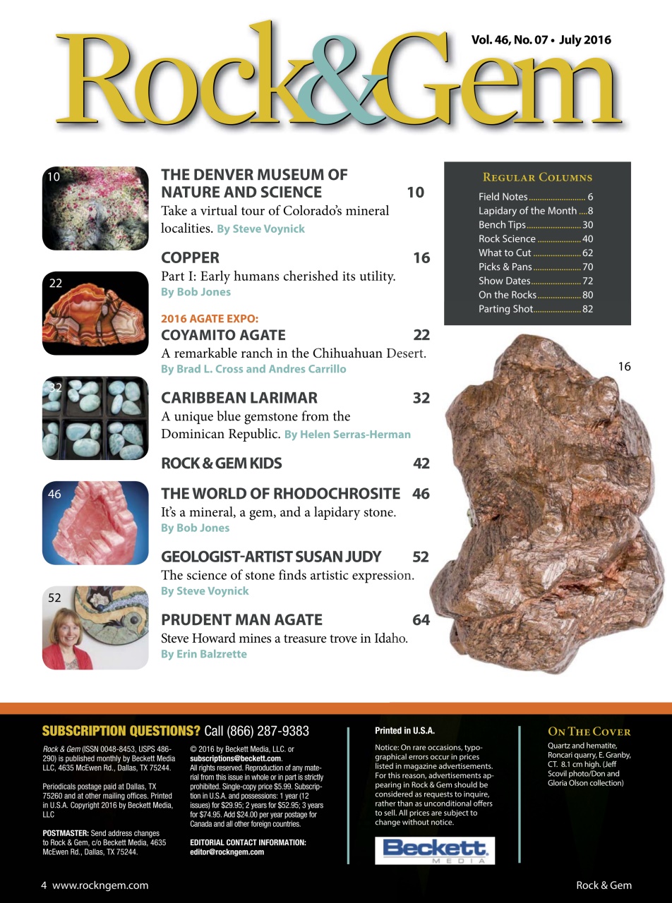 Rock&Gem Magazine Preview Pages