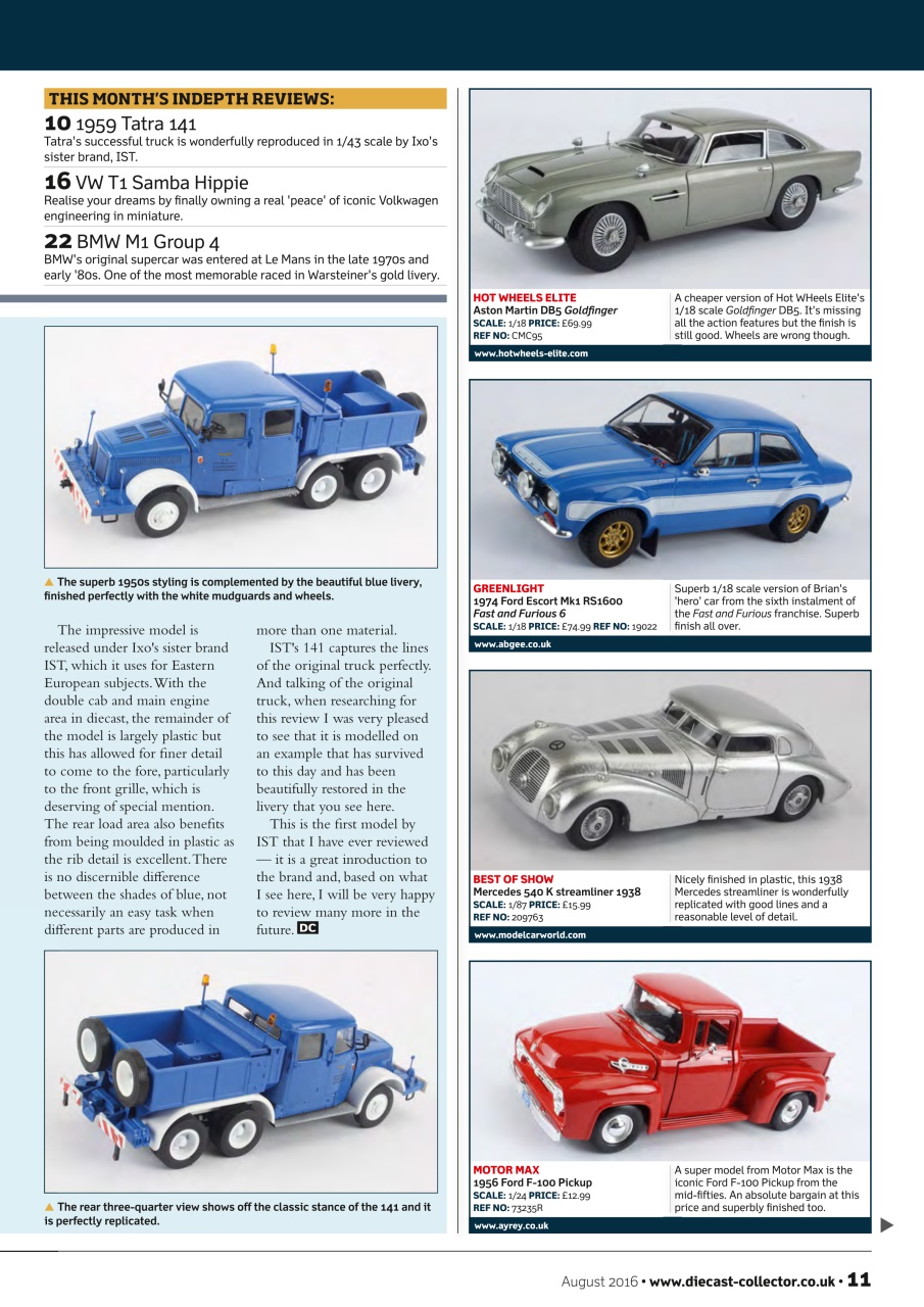 Diecast Collector Preview Pages