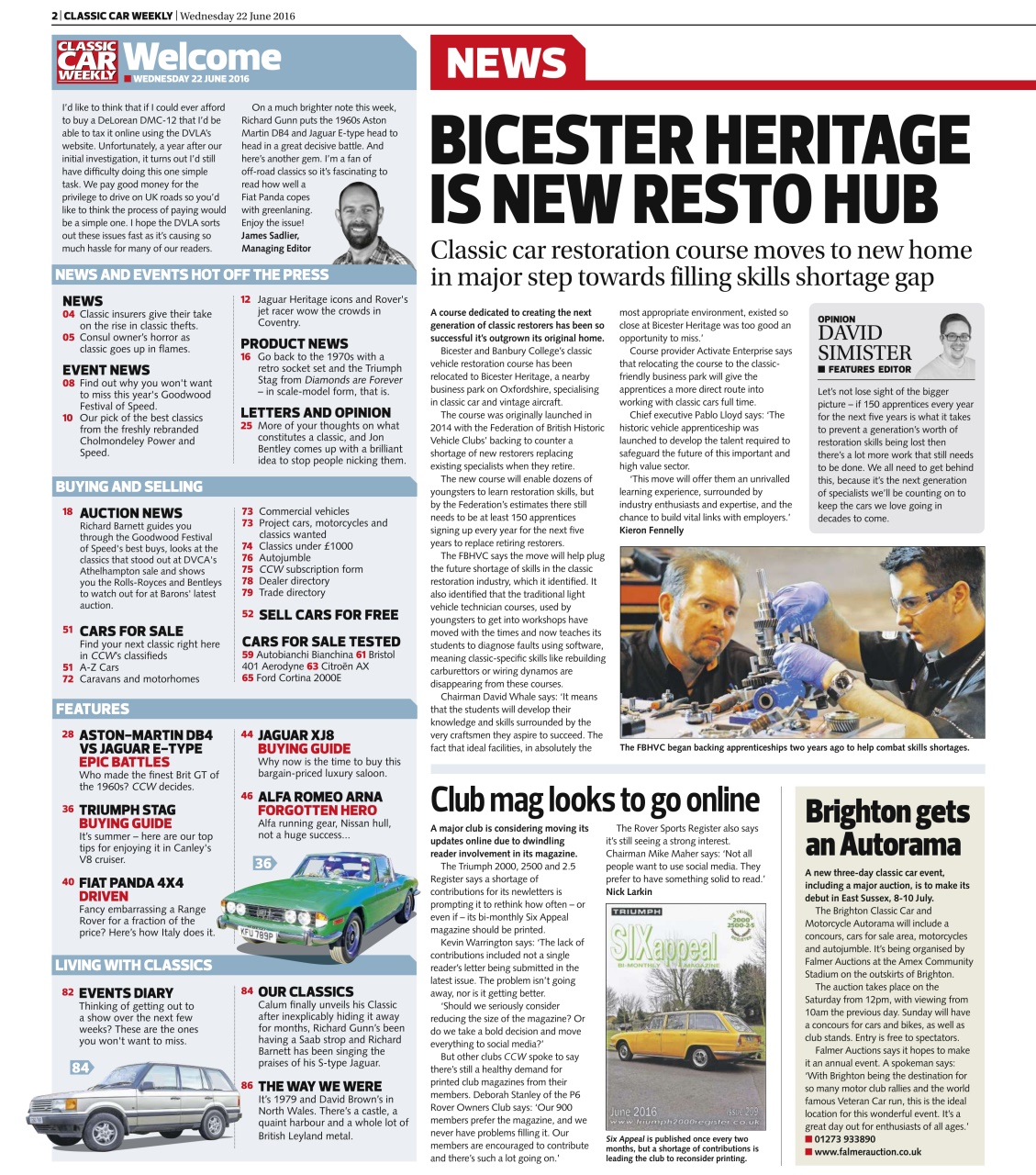 Classic Car Weekly Preview Pages