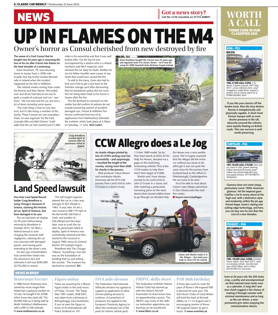 Classic Car Weekly Preview Pages