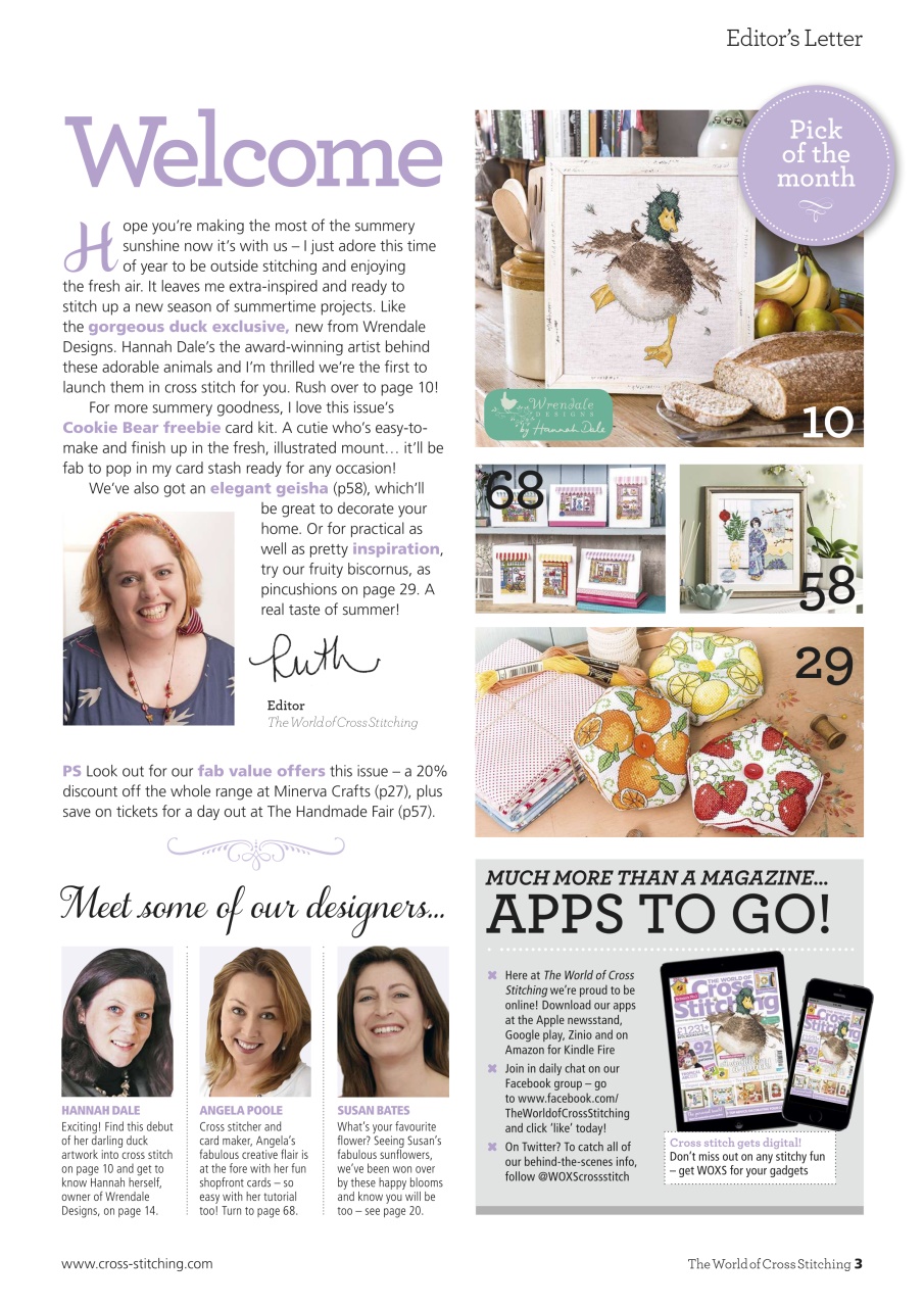 The World of Cross Stitching Preview Pages