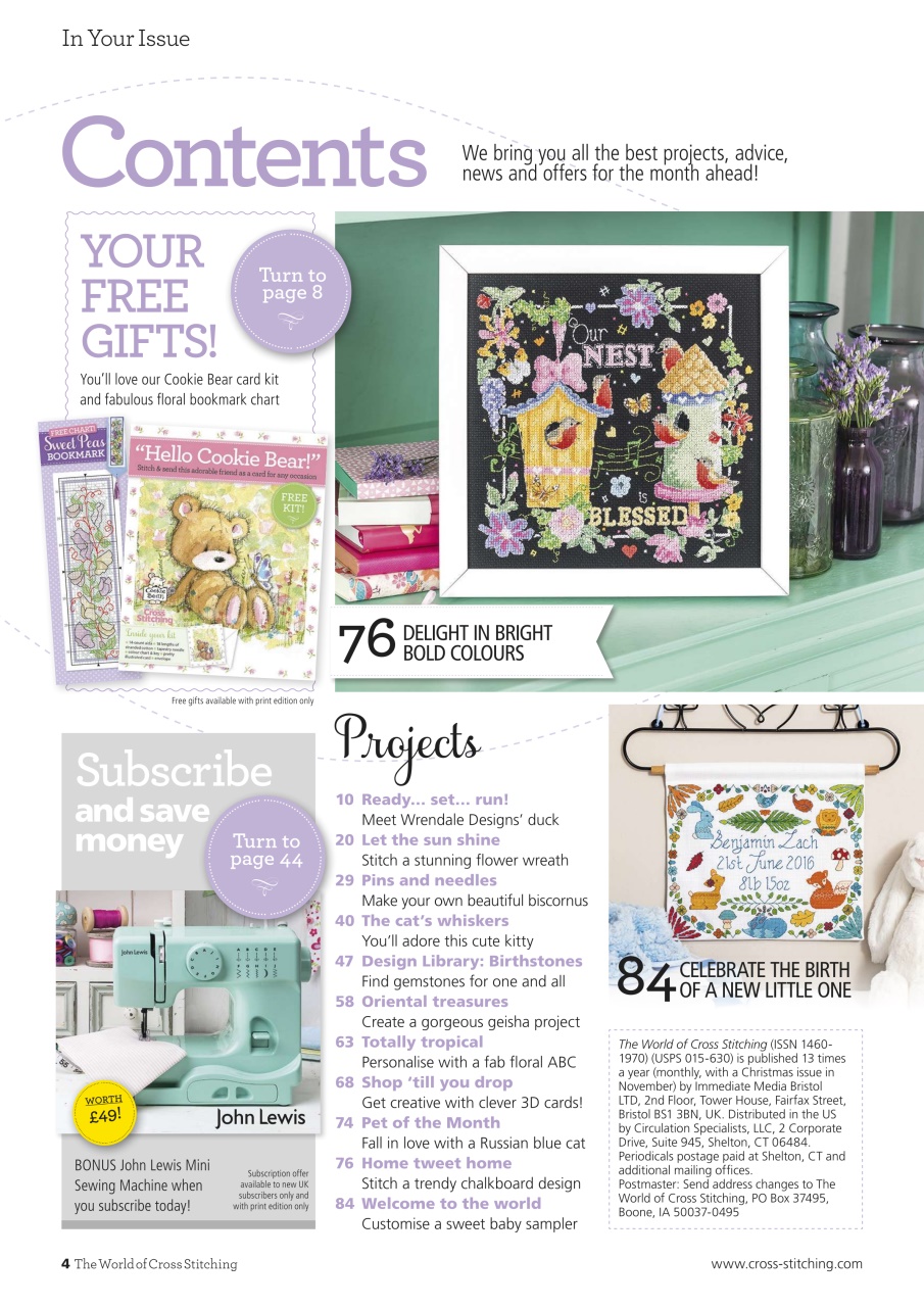 The World of Cross Stitching Preview Pages