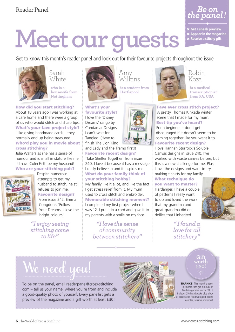 The World of Cross Stitching Preview Pages