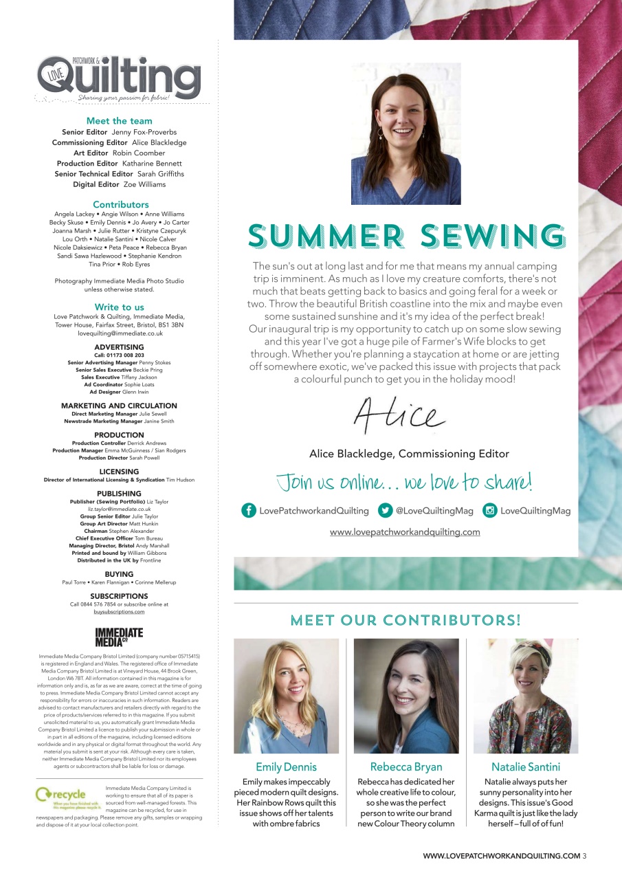 Love Patchwork & Quilting Preview Pages