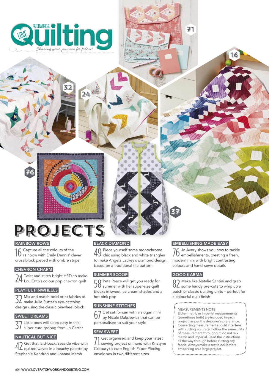 Love Patchwork & Quilting Preview Pages