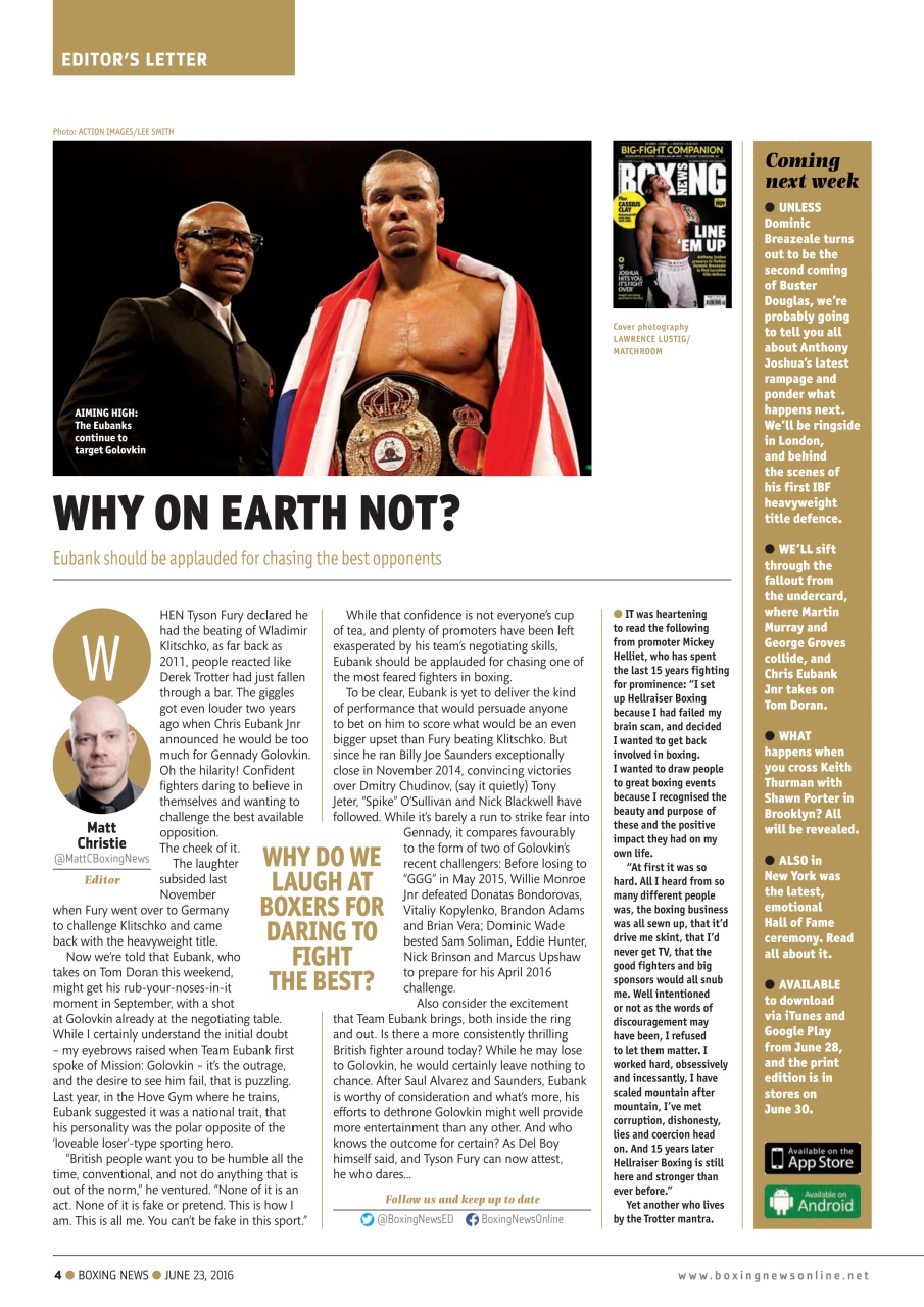 Boxing News Preview Pages