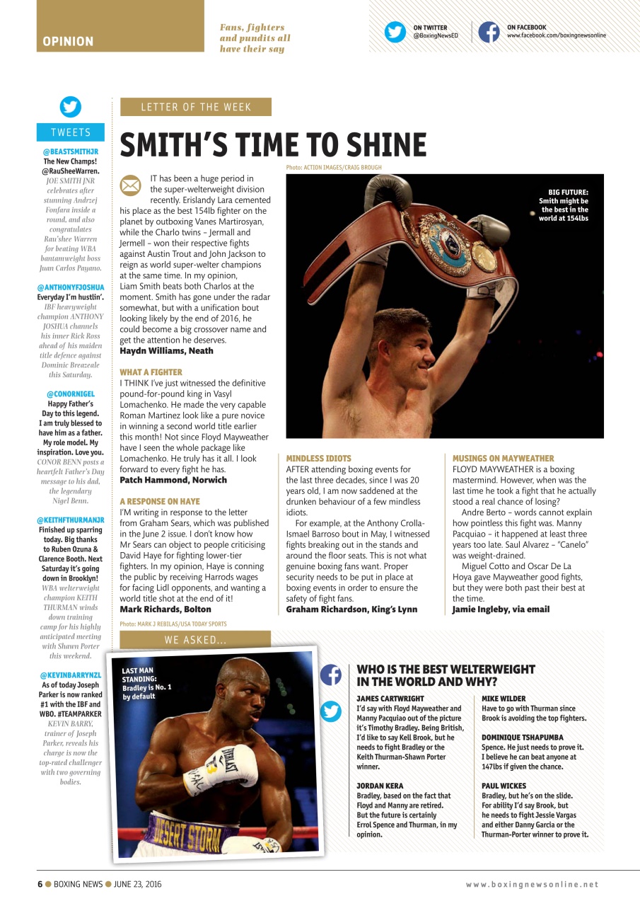 Boxing News Preview Pages