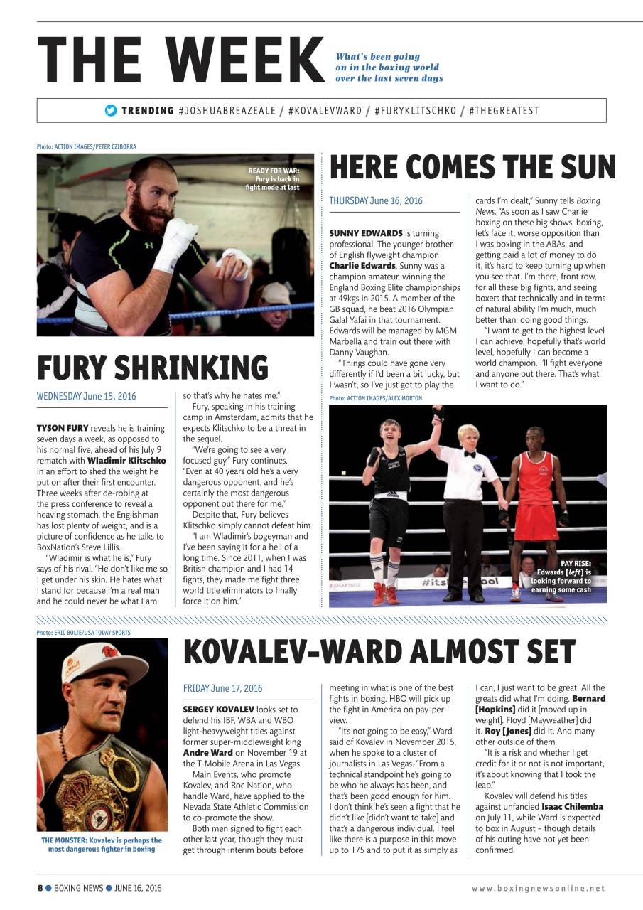 Boxing News Preview Pages