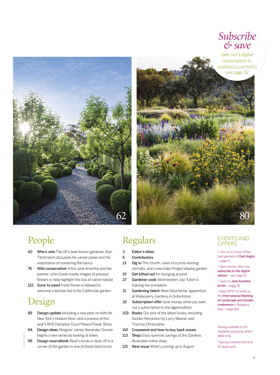 Gardens Illustrated Preview Pages