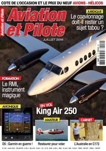 Aviation et Pilote issue Juillet  2016