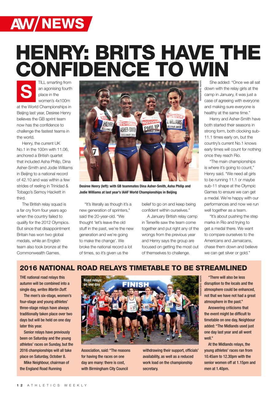 AW – Athletics Weekly Magazine Preview Pages