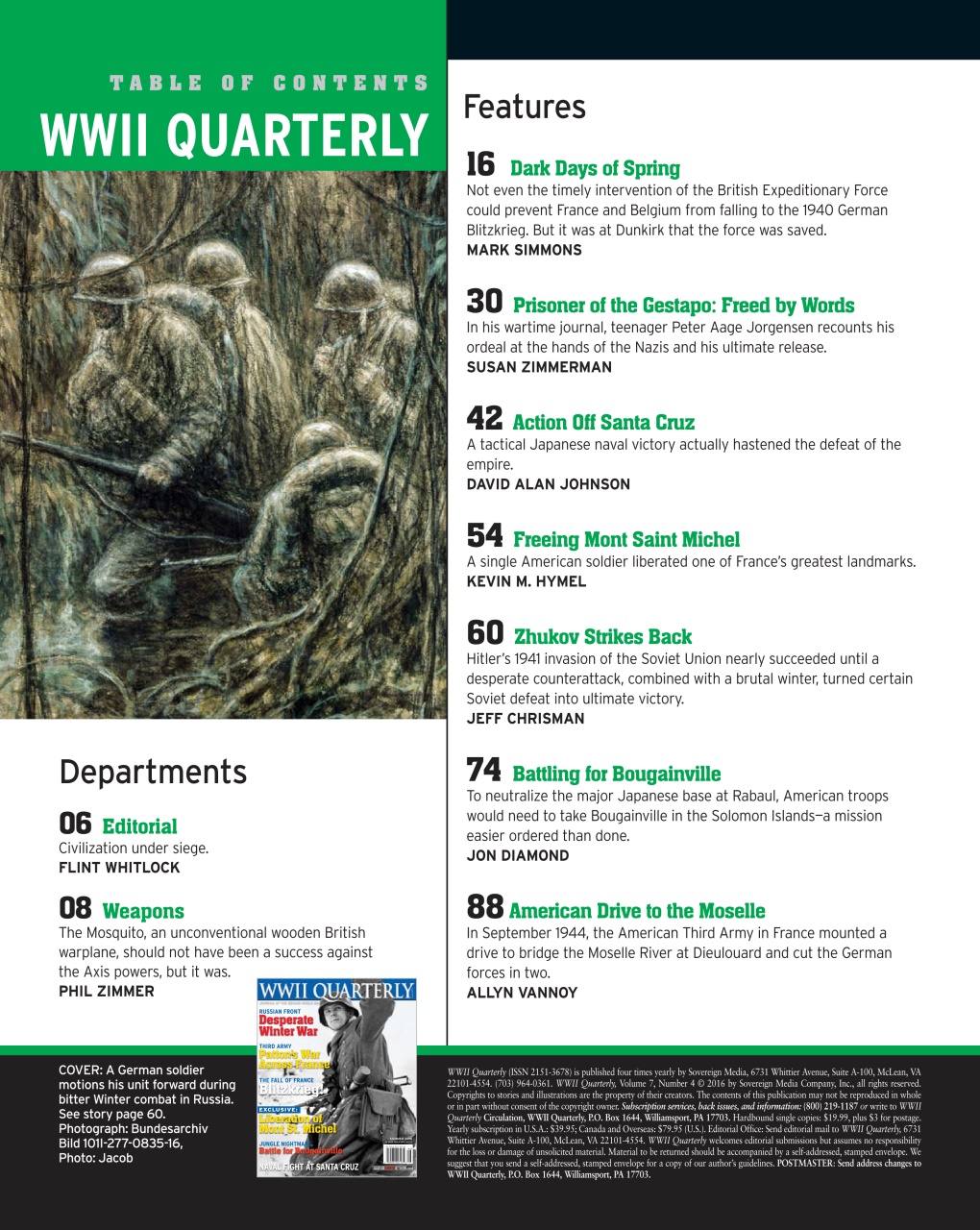 WWII Quarterly Preview Pages