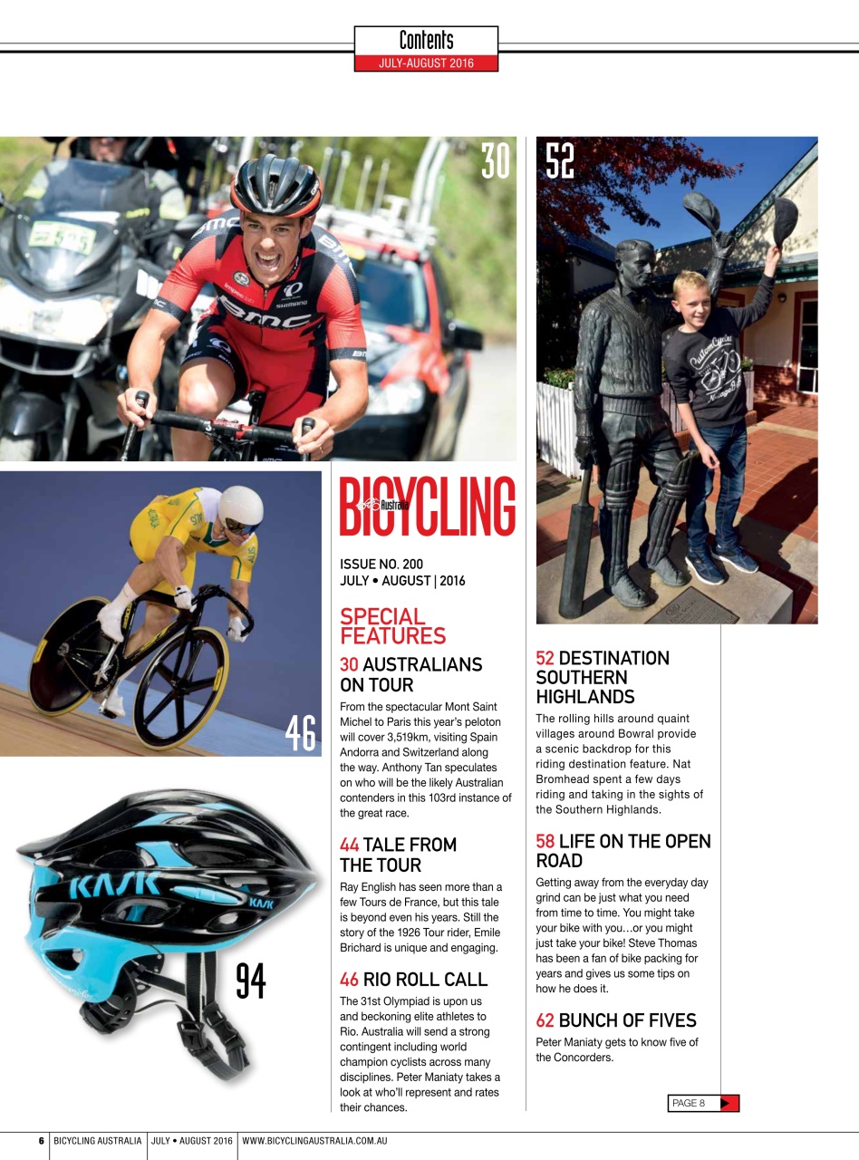 Bicycling Australia Preview Pages