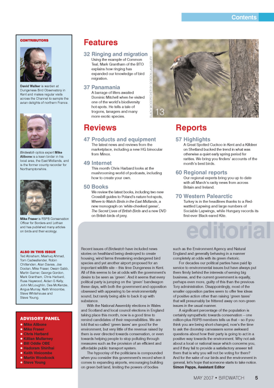 Birdwatch Magazine Preview Pages