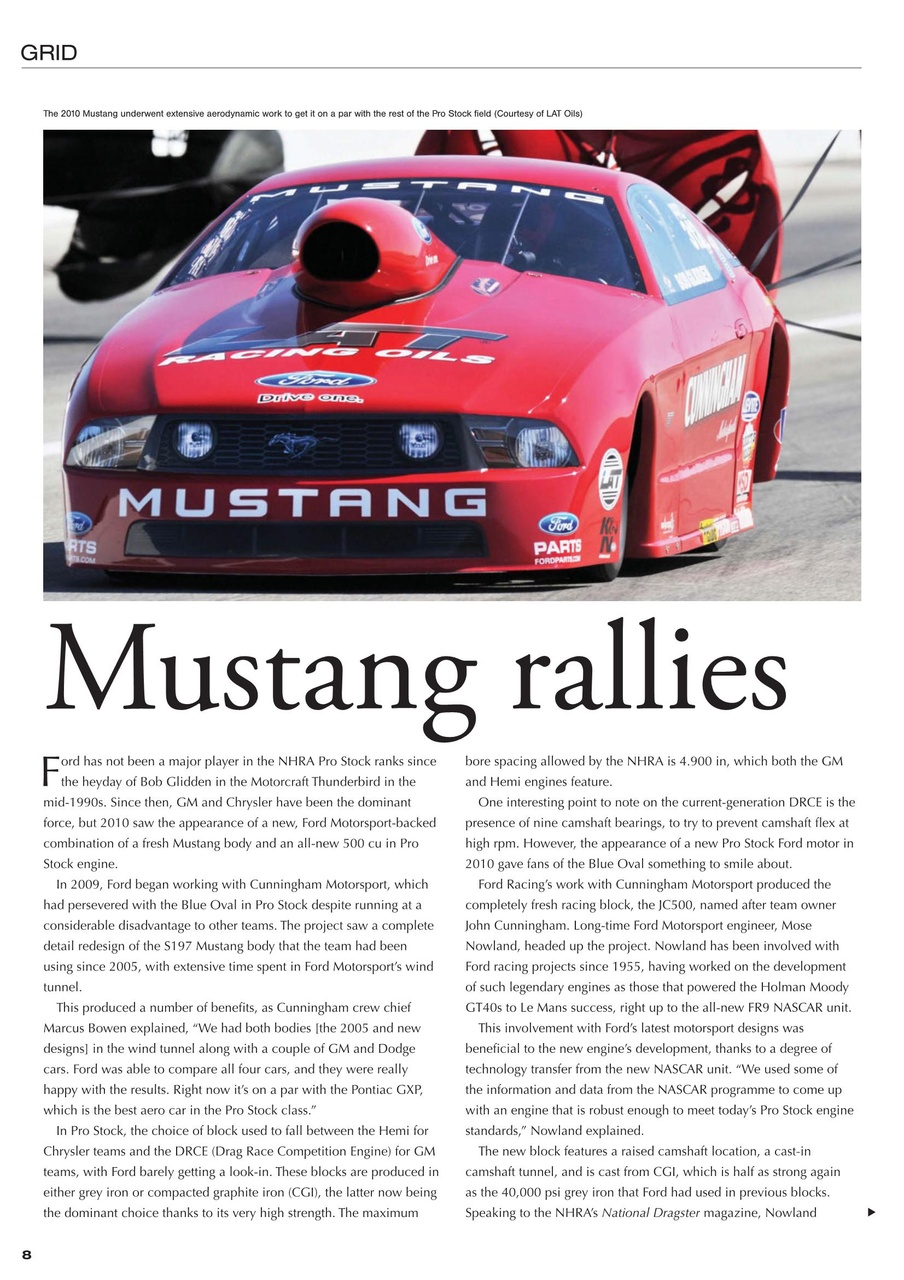 DRAG Race Technology Preview Pages